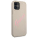 Guess GUHCP12SLSVSGP iPhone 12 mini 5.4" gray pink/grey pink hardcase Silicone Vintage