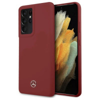 Mercedes MEHCS21LSILRE S21 Ultra G998 czerwony/red hardcase Silicone Line