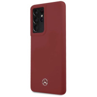 Mercedes MEHCS21LSILRE S21 Ultra G998 czerwony/red hardcase Silicone Line