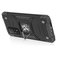 Wozinsky Ring Armor Case Kickstand Tough Rugged Cover for Samsung Galaxy A72 4G blue