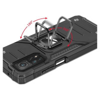 Wozinsky Ring Armor Case Kickstand Tough Rugged Cover for Samsung Galaxy A72 4G blue
