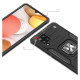 Wozinsky Ring Armor Case Kickstand Tough Rugged Cover for Samsung Galaxy A42 5G black