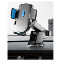 Joyroom car phone holder with telescopic extendable arm for dashboard and window black (JR-OK3)
