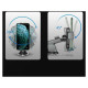 Joyroom car phone holder with telescopic extendable arm for dashboard and window black (JR-OK3)