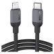 Ugreen US387 Lightning - USB-C MFI PD cable 20W 480Mb/s 1m - black