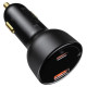 Baseus Superme szybka ładowarka samochodowa USB / USB Typ C 100W PPS Quick Charge Power Delivery czarny (CCZX-01)