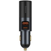 Baseus Share Together USB / USB Type C / cigarette lighter socket car charger 120W Quick Charge Power Delivery gray (CCBT-C0G)
