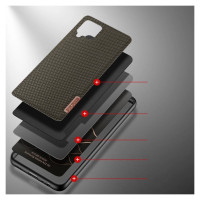 Dux Ducis Fino case covered with nylon material for Samsung Galaxy A22 4G green
