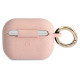 Guess GUAPSGGEP AirPods Pro cover pink/pink Silicone Glitter