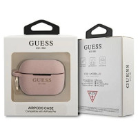 Guess GUAPSGGEP AirPods Pro cover pink/pink Silicone Glitter