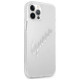 Guess GUHCP12MKTRSVSI iPhone 12/12 Pro 6.1" Transparent hardcase Vintage Script Silver