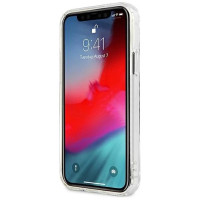 Guess GUHCP12MKTRSVSI iPhone 12/12 Pro 6.1" Transparent hardcase Vintage Script Silver