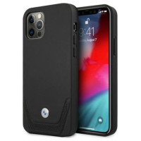 BMW Etui BMW BMHCP12LRSWPK iPhone 12 Pro Max 6,7" czarny/black hardcase Leather Perforate