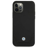 BMW Etui BMW BMHCP12LRSWPK iPhone 12 Pro Max 6,7" czarny/black hardcase Leather Perforate