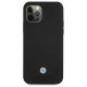 BMW Etui BMW BMHCP12LRSWPK iPhone 12 Pro Max 6,7" czarny/black hardcase Leather Perforate