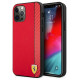 Ferrari FESAXHCP12LRE iPhone 12 Pro Max 6.7" red/red hardcase On Track Carbon Stripe