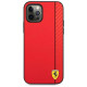 Ferrari FESAXHCP12LRE iPhone 12 Pro Max 6.7" red/red hardcase On Track Carbon Stripe