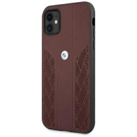 BMW Etui BMW BMHCN61RSPPR iPhone 11 6,1" / Xr czerwony/red hardcase Leather Curve Perforate