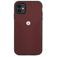 BMW Etui BMW BMHCN61RSPPR iPhone 11 6,1" / Xr czerwony/red hardcase Leather Curve Perforate