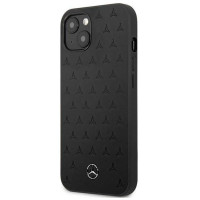 Mercedes MEHCP13SPSQBK iPhone 13 mini 5,4" czarny/black hardcase Leather Stars Pattern