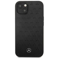 Mercedes MEHCP13SPSQBK iPhone 13 mini 5,4" czarny/black hardcase Leather Stars Pattern