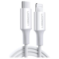 Ugreen US171 Lightning - USB-C MFi PD cable 20W 3A 480Mb/s 0.5m - white