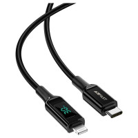 Acefast cable MFI USB Type C - Lightning 1.2m, 30W, 3A black (C6-01 Black)