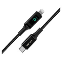 Acefast cable MFI USB Type C - Lightning 1.2m, 30W, 3A black (C6-01 Black)