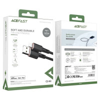 Acefast cable MFI USB - Lightning 1.2m, 2.4A black (C2-02 black)