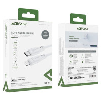 Acefast C3-01 Lightning - USB-C PD cable 30W 3A 480Mb/s 1.2m - white