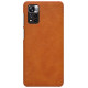 Nillkin Qin Case Case for Xiaomi Redmi Note 11 Pro+ (China) / Redmi Note 11 Pro (China) / Mi11i HyperCharge Camera Protector Holster Cover Flip Case Brown
