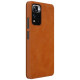 Nillkin Qin Case Case for Xiaomi Redmi Note 11 Pro+ (China) / Redmi Note 11 Pro (China) / Mi11i HyperCharge Camera Protector Holster Cover Flip Case Brown