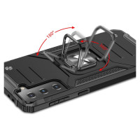 Wozinsky Ring Armor Tough Hybrid Case Cover + Magnetic Mount for Samsung Galaxy S22 + (S22 Plus) Red