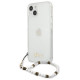 Guess GUHCP13SKPSWH iPhone 13 mini 5.4" Transparent hardcase White Pearl
