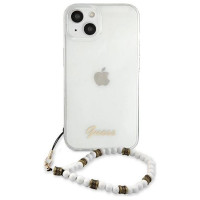 Guess GUHCP13SKPSWH iPhone 13 mini 5.4" Transparent hardcase White Pearl