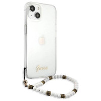 Guess GUHCP13SKPSWH iPhone 13 mini 5.4" Transparent hardcase White Pearl