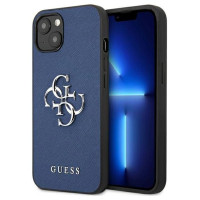 Guess GUHCP13SSA4GSBL iPhone 13 mini 5.4" blue/blue hardcase Saffiano 4G Metal Logo