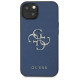 Guess GUHCP13SSA4GSBL iPhone 13 mini 5.4" blue/blue hardcase Saffiano 4G Metal Logo