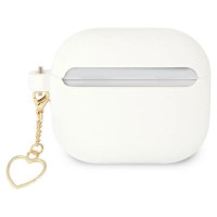 Guess GUA3LSCHSH AirPods 3 cover white/white Silicone Charm Heart Collection