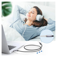 Ugreen adapter cable extension AUX mini jack 3.5 mm 2m blue (AV118)