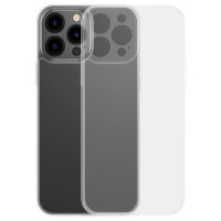 Baseus Frosted Glass Case Cover for iPhone 13 Pro Hard Cover with Gel Frame Transparent (ARWS000702)