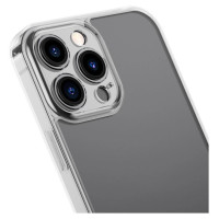 Baseus Frosted Glass Case Cover for iPhone 13 Pro Hard Cover with Gel Frame Transparent (ARWS000702)