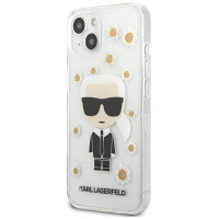 Karl Lagerfeld KLHCP13SHFLT iPhone 13 mini 5,4" przezroczysty/transparent Flower Ikonik Karl