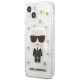 Karl Lagerfeld KLHCP13SHFLT iPhone 13 mini 5,4" przezroczysty/transparent Flower Ikonik Karl