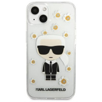Karl Lagerfeld KLHCP13SHFLT iPhone 13 mini 5,4" przezroczysty/transparent Flower Ikonik Karl