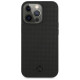 Mercedes MEHCP13LMBLBK iPhone 13 Pro / 13 6,1" czarny/black hardcase Leather Meshed Metal Logo