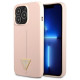 Guess GUHCP13LSLTGP iPhone 13 Pro / 13 6.1" pink/pink hardcase Silicone Triangle