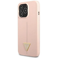 Guess GUHCP13LSLTGP iPhone 13 Pro / 13 6.1" pink/pink hardcase Silicone Triangle