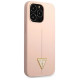 Guess GUHCP13LSLTGP iPhone 13 Pro / 13 6.1" pink/pink hardcase Silicone Triangle