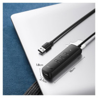Ugreen HUB USB Type A splitter - 4x USB 3.2 Gen 1 black (CM416 80657)